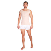 Male compression vest beige